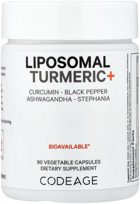 Codeage 리포소말 강황+ 베지 캡슐 90정 Codeage (코드에이지), 1개