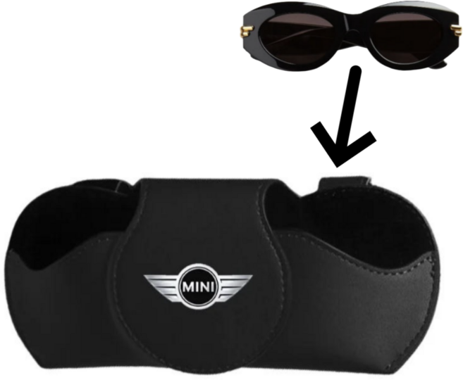 선글라스 거치대 미니 쿠퍼 액세서리 미니귀여워, 1개, 블랙
