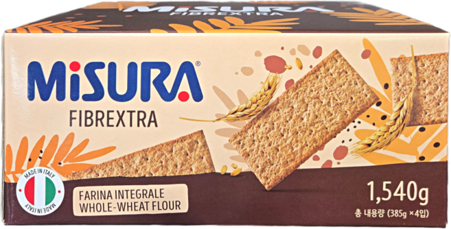 미주라 통밀 크래커, 385g, 4개