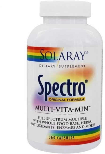 식품 영양제 멀티 비타민 솔라레이 스펙트로 멀티비타민 360 캡슐, 1개, 360정 - 쿠팡