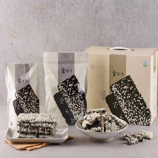 [국산 김 찹쌀 ] 지리산 김부각 부각 한입부각 찹쌀 바삭고소 김부각 70G 1EA, 1개