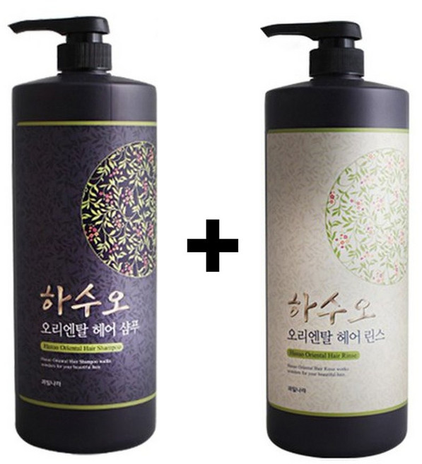 과일나라 하수오 샴푸 + 린스 세트 1500ml, 1개