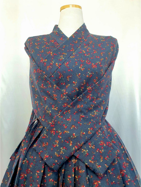 기모 장미 철릭 원피스 생활한복 개량한복 사이즈 추가 가능 빅사이즈 [이리스]