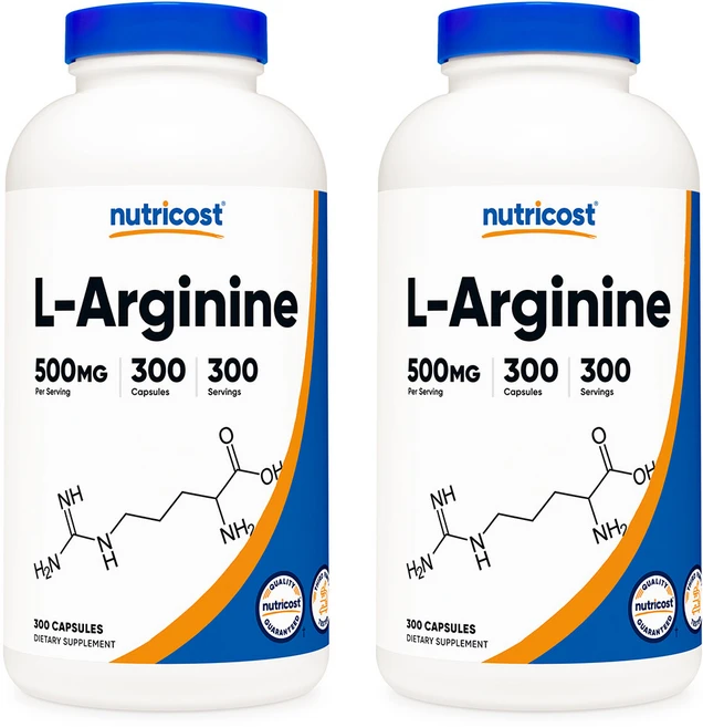 뉴트리코스트 아르기닌 500mg 300캡슐 2통 L-Arginine 운동보조제, 300정, 2개 - 쿠팡