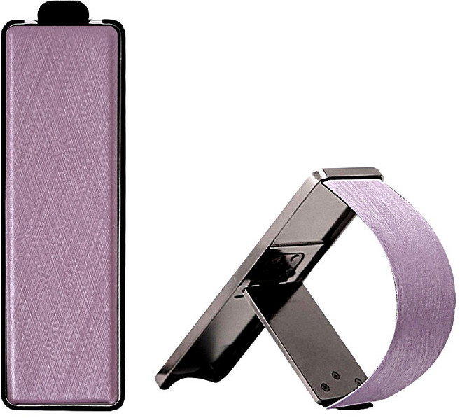 Jeernare 핸드폰 부착형 핑거 스트랩 핸드폰 레더링 그립톡 거치대, 1개, 연 보라색