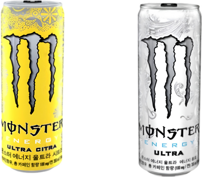 몬스터 에너지 355ml 울트라x12캔+시트라x12캔, 24개