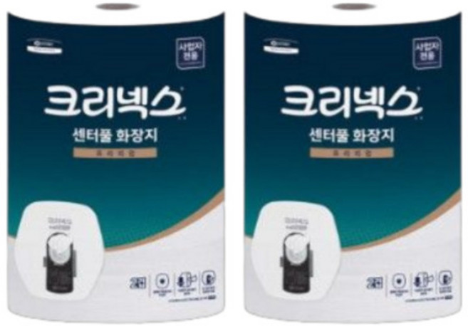 크리넥스 센터풀 점보롤 프리미엄 2겹 800매X3롤X2팩 총 4800매, 2세트, 3롤, 230m