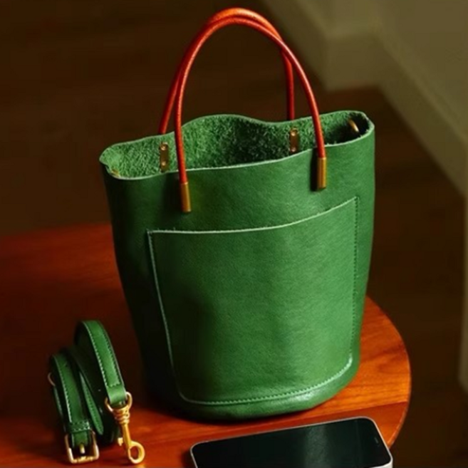 말라움 여성 가죽 미니 버킷백 이너백 숄더 토트백 크로스백 데일리 가방