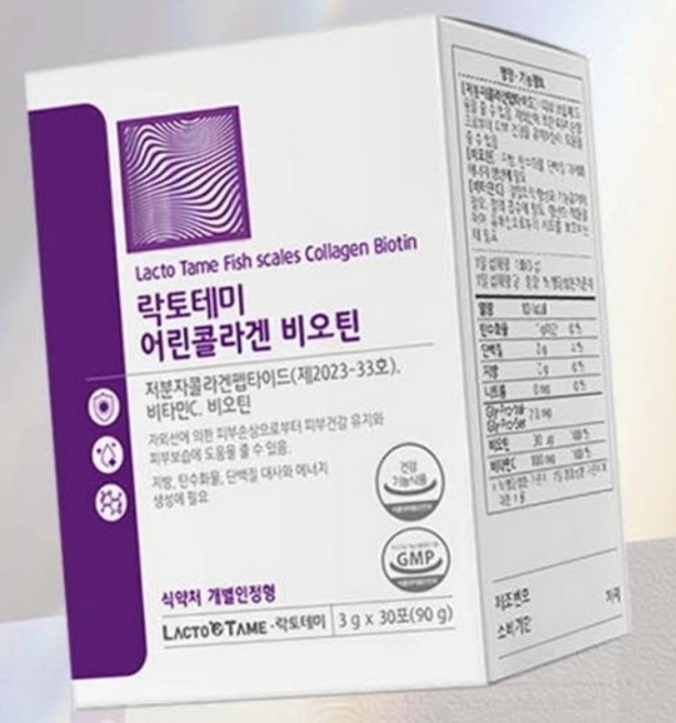 건강기능식품 하루밸런스 어린콜라겐 비오틴 30포 ks락토테미, 3g, 1개