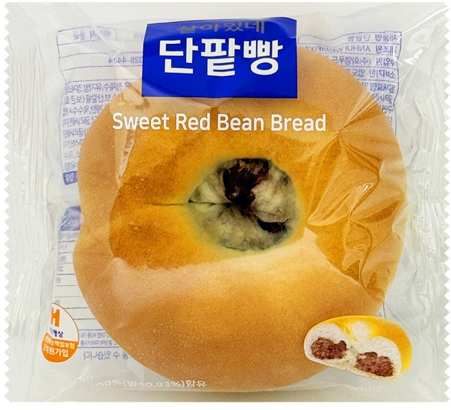 촉촉빵빵 단팥가득 단팥빵, 20개, 95g