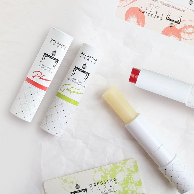 [드레싱테이블] 립밤 패키지할인(20%) 자두립밤+청포도립밤, 1개, 3.5g, 1호 연한발색+청포도립밤