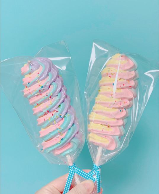 수제 머랭쿠키 쿠키몬스터머랭쿠키 유니콘머랭팝, 1개