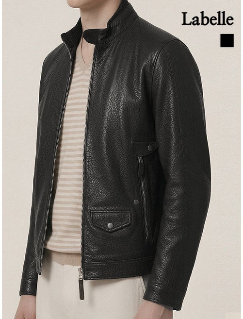 라벨르 프리미엄 남성 양가죽 집업 자켓