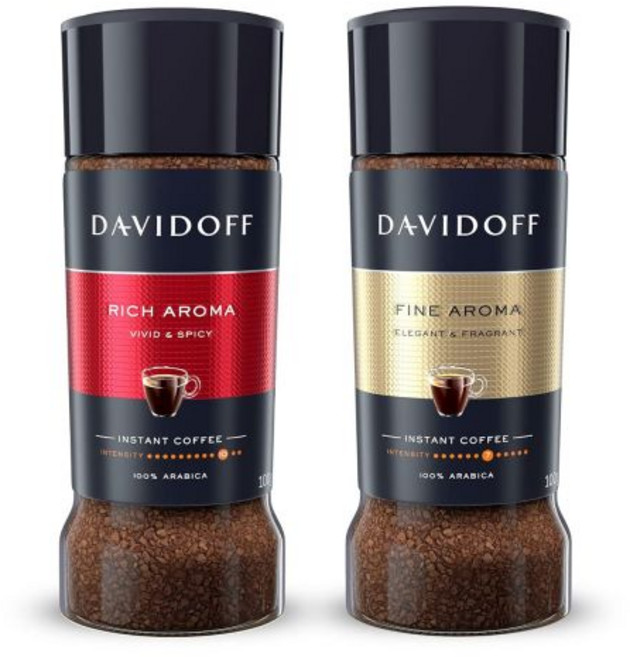 믹스커피 커피믹스 스틱 DAVDOFF 인스턴트 커피 트리오 리치 아로마 파인 에스프레소 57 번들 100% 아라비카 원두 매콤 풍부함 향기로운 우아함 초콜릿 같은 깊이 위해 로, Rich + Fine