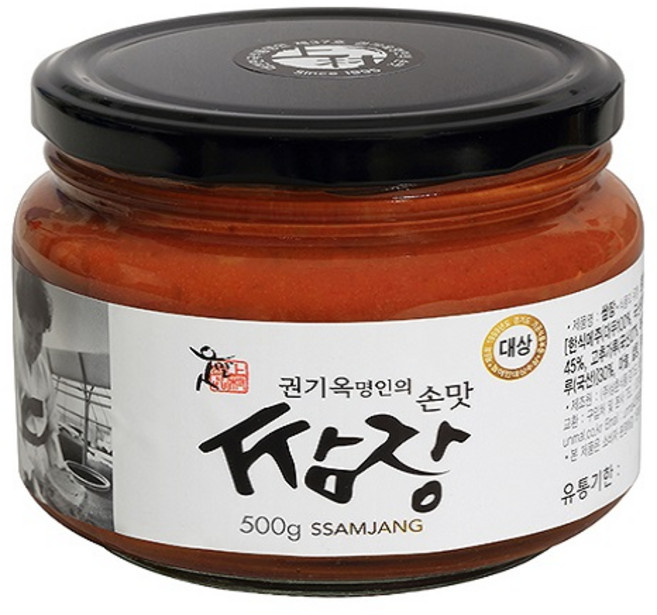 재래식 전통 상촌식품 권기옥명인 웃말 쌈장 500g (유리병), 1개