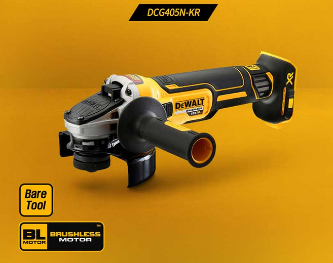 디월트 DCG405N 충전그라인더 본체 125mm DCG405P2베어툴 BL모터, 1개