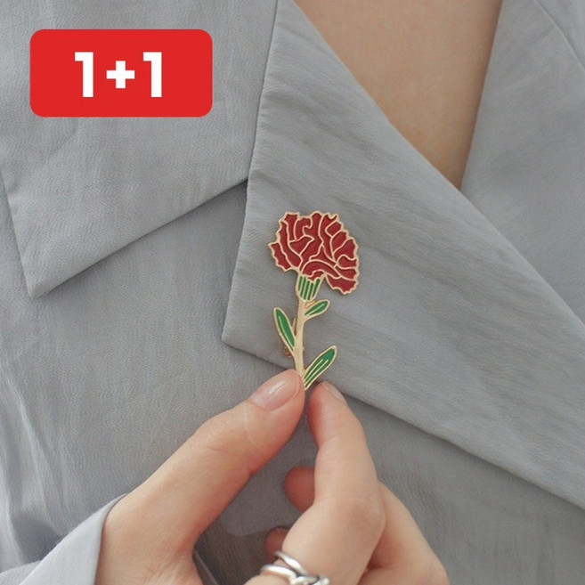 카네이션 브로치 기념일 선물 어버이날 스승의날 핀