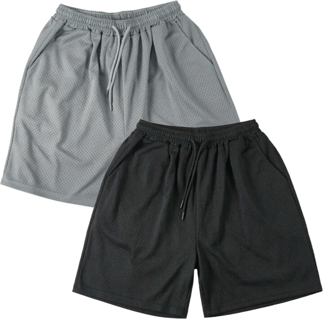 남자 여름용 반바지 1+1 밴딩 메쉬 5부 잠옷 냉장고 바지