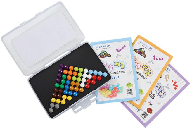 퍼즐리아 구슬퍼즐 삼각, 1개, 12피스