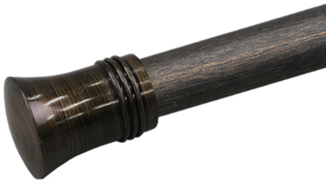 한국레일갤럭시 35mm 오로라 커튼봉 커텐봉, 흑동