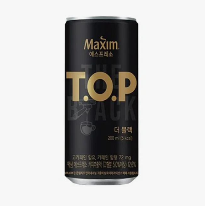 동서식품 맥심 TOP 더 블랙 (캔), 200ml, 12개