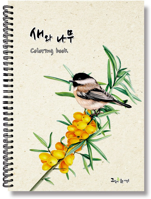 그림이좋은사람들 컬러링북 새와나무 엄마선물 성인 시니어색칠하기