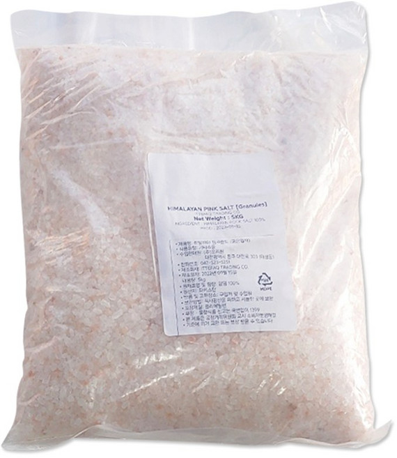 히말라야 핑크 솔트 5kg 굵은 입자 (천일염 맛 소금), 1개