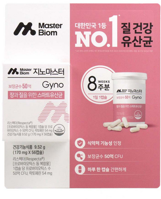 지노 마스터 착 리스펙타 프로바이오틱스 40p, 56정, 1개