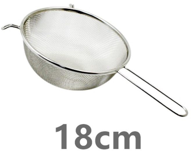 日本燕三条 不鏽鋼把手濾網 18cm, 1個, 把手濾網 18cm