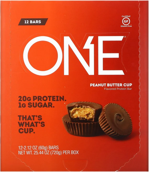 One Brands ONE 바 땅콩 버터컵 12개입 개당 60g(2.12oz) 1팩, 1개, 2kg - 쿠팡