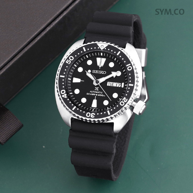 세이코 SRPE93K1 오토매틱 데이데이트 다이버 터틀 캡틴 윌라드 남자 우레탄 시계 c
