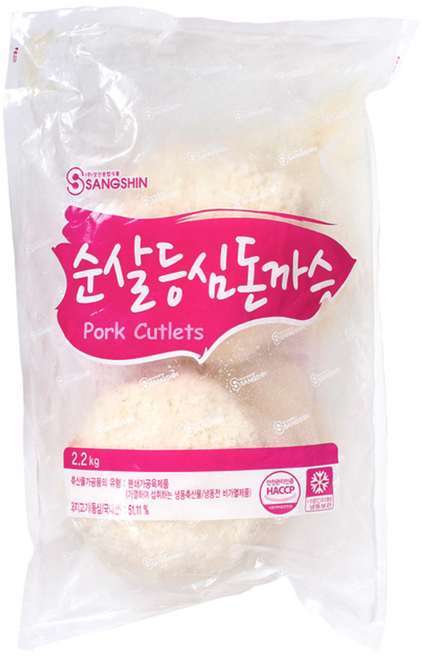 상신 순살등심돈까스 2.2kg, 1개