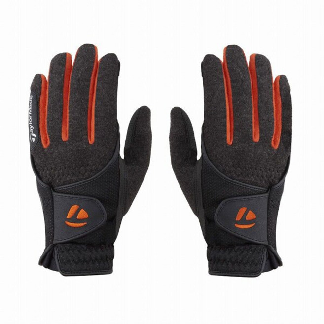 테일러메이드 WARM FIT 웜 피트 겨울용 보온 방한 골프장갑 양손, 블랙, 1개