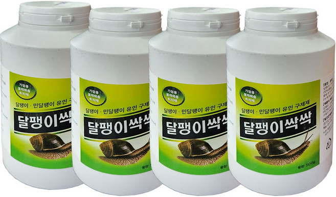 달팽이 민달팽이 유인 퇴치약-500g, 4개, 1매입