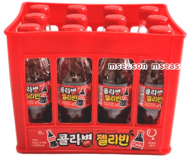 콜라병젤리빈, 12개, 60g