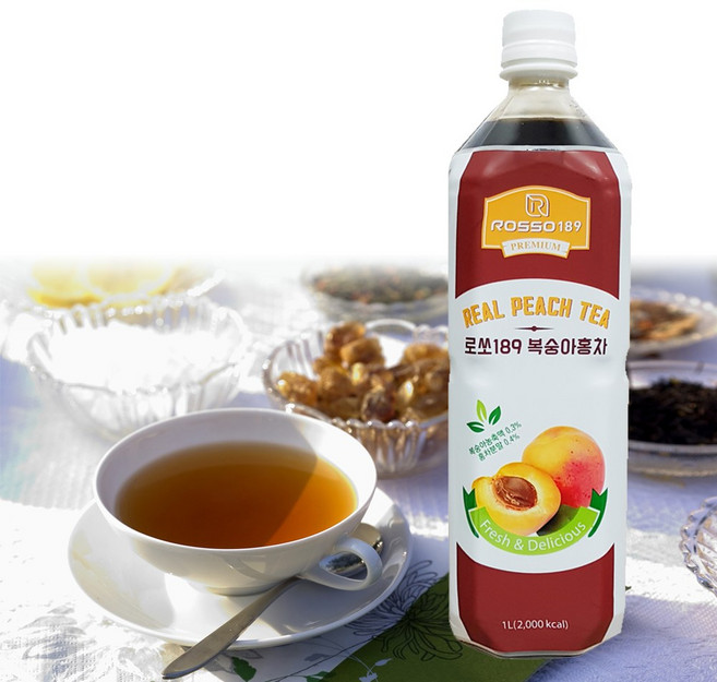 로쏘 189 복숭아홍차 외 9종 1000ml 카페 음료 베이스 원액 농축액, 1L