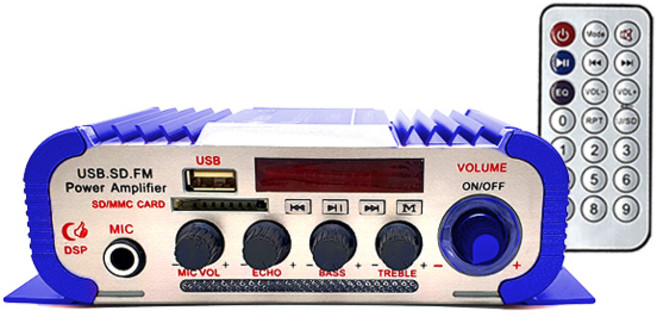 velton VT-A10 VT-A20 미니앰프 매장앰프 차량앰프 카페앰프 카앰프, 11.VT-A20앰프 아답터형-블루, 1개