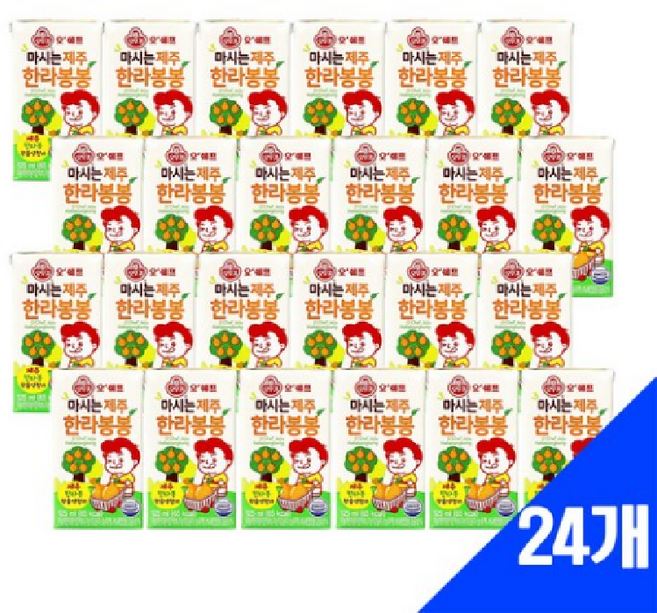 오뚜기 오쉐프 마시는제주한라봉봉 125ML, 24개
