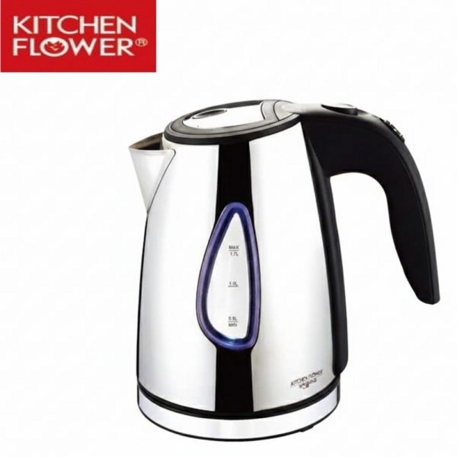 심플한 커피포트 스텐 전기주전자 키친플라워 전기포트 1.7L, 심플한 커피포트 스텐 전기주전자 키친플라워 전기포트 1