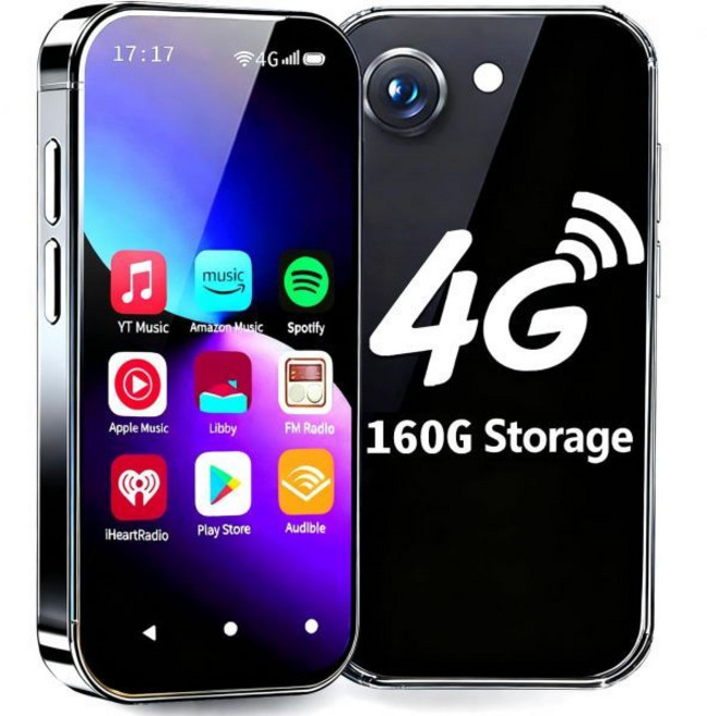 4G 인터넷 WiFi 블루투스 안드로이드 160GB 휴대용 디지털 음악 플레이어 3.0인치 터치스크린 MP4 스포티파이 오디블리 리브리 유튜브 아마존 뮤직 어린이용 및 오디오북, 160GB|3.0''|Black, 160GB|3.0''|검정