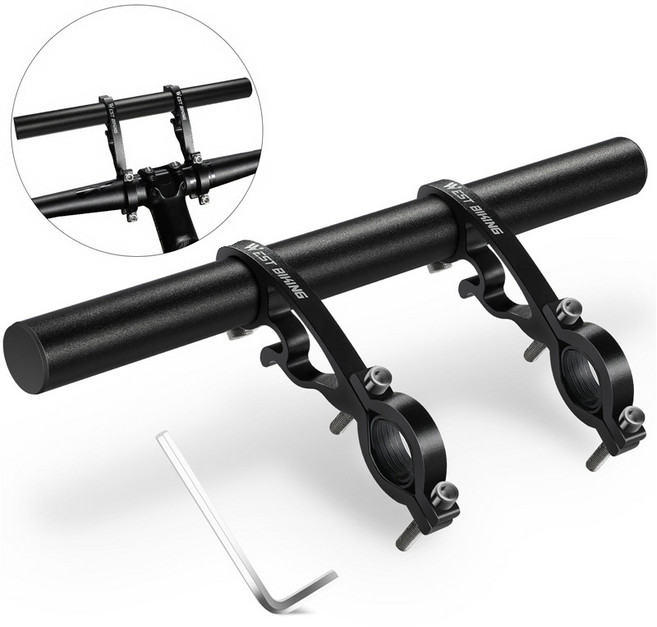 시그니처베이지 자전거 스템마운트 익스텐더 거치대 확장 연장 멀티 YPZ246, 알류미늄 블랙, 1개