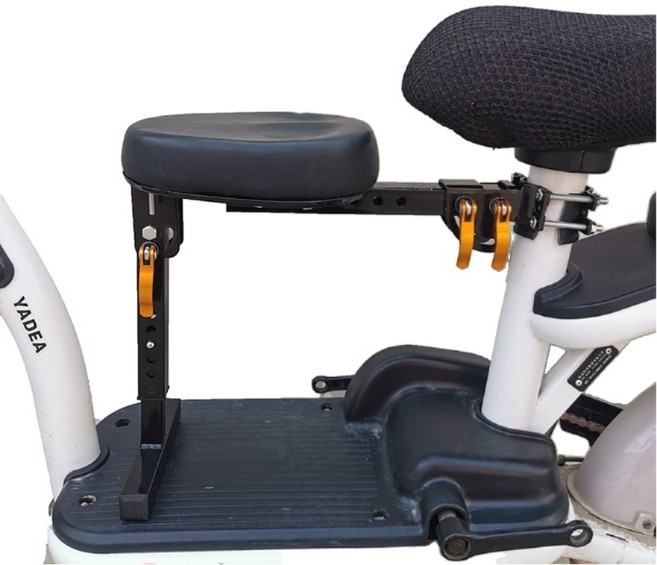 브릿지오 자전거 보조 안장 전기 자전거 유아 보호대 좌석 팔걸이 시트 손잡이 쿠션 안전 접이식 지지대 전동 스쿠터, 시트+손잡이