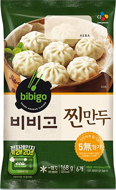 비비고 찐만두, 168g, 3개