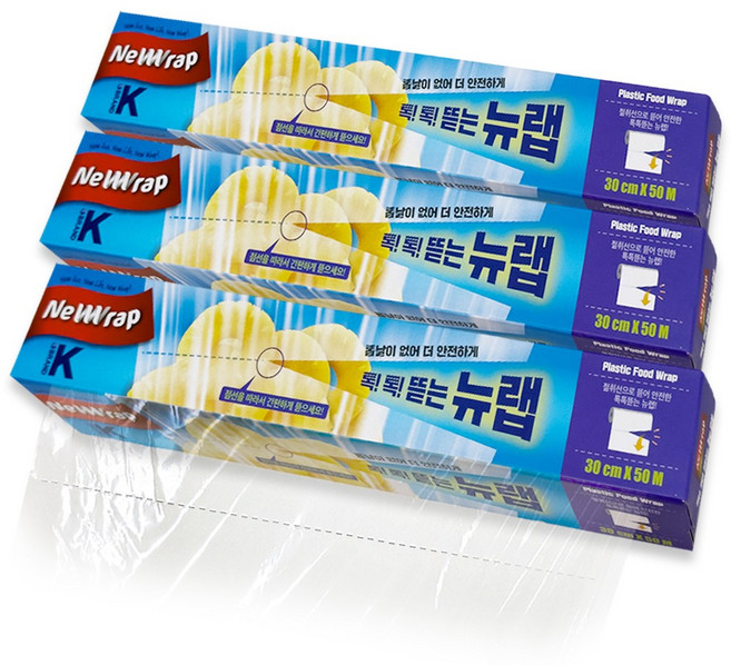 뉴랩 톡톡뜯는 뉴랩(30cm x 50m) x3개, 50m, 3개