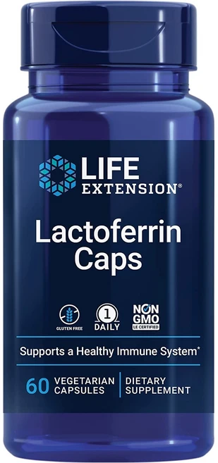 Life Extension Lactoferrin Caps 락토페린 캡슐 60정, 1개 - 쿠팡
