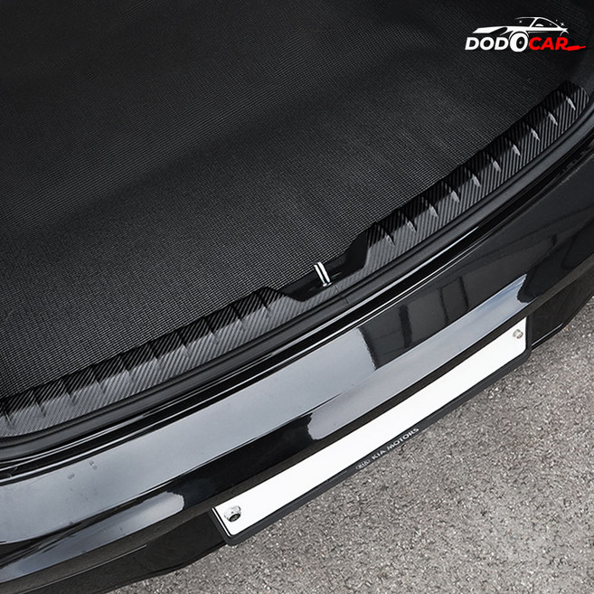 [카비니] 호환 K5 DL3 트렁크 범퍼 커버 스크래치보호 스텝 카본 몰딩, 카본 트렁크범퍼커버