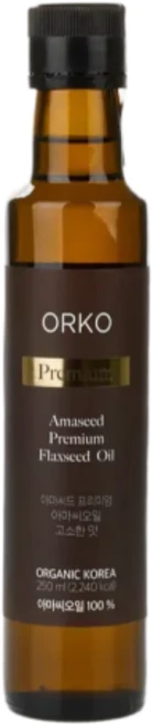 ORKO 유기농 아마씨 오일 250ml, 1개 - 쿠팡