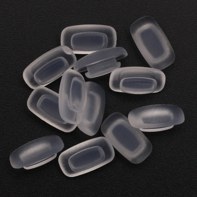 총6쌍 12피스 드라이버포함 15-W 끼우는 높은 코받침 실리콘 코패드