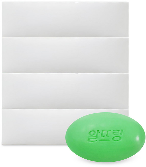 엘지생활건강 알뜨랑비누 그린 130g x 40개 목욕비누, 40개입