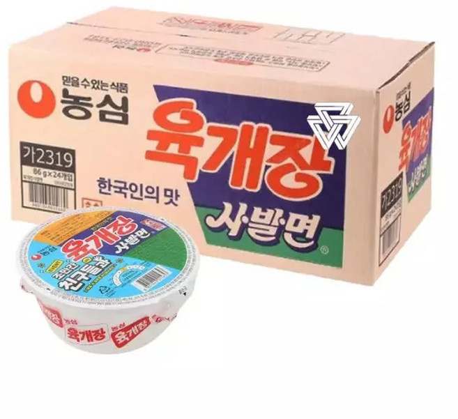 농심 육개장 사발면 86g x 24개입 1박스, 24개
